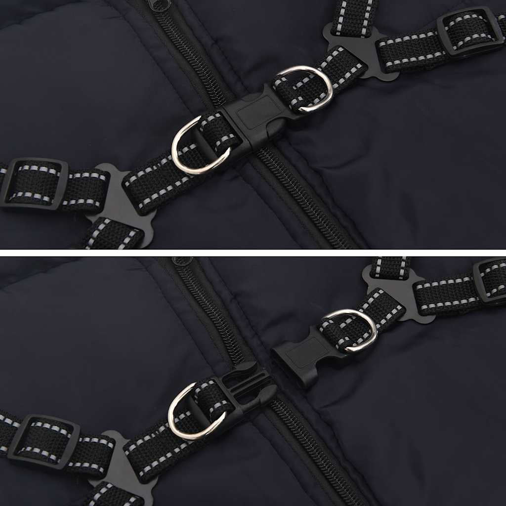 Hundemantel Hundejacke Hundeweste Mit Geschirr Wasserdicht Reflektierend Vidaxl