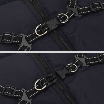 Hundemantel Hundejacke Hundeweste Mit Geschirr Wasserdicht Reflektierend Vidaxl