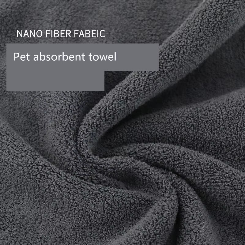 New Absorbent Towels for Dogs Cats Fashion Bath Towel Nano Fiber Quick-Drying Bath Towel Car Wiping Cloth Pet Supplies